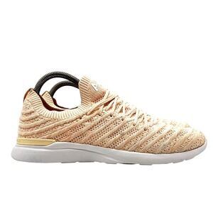 APL TechLoom Wave Womens‎ 9 Parchment Gold Running Shoes 1022XC Low Top Sneakers